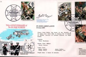 70th Anniversary of 101 Squadron FDC Signed by Dr J Tanner