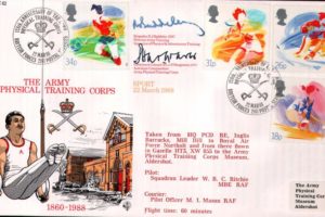 Sport - 22nd March 1988 FDC Signed by Brig R J Baddeley and Lt Col P Hargraves