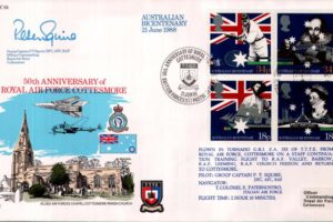 Australian Bicentenary FDC Signed By Gr Cap P T Squire - OC RAF Cottesmore