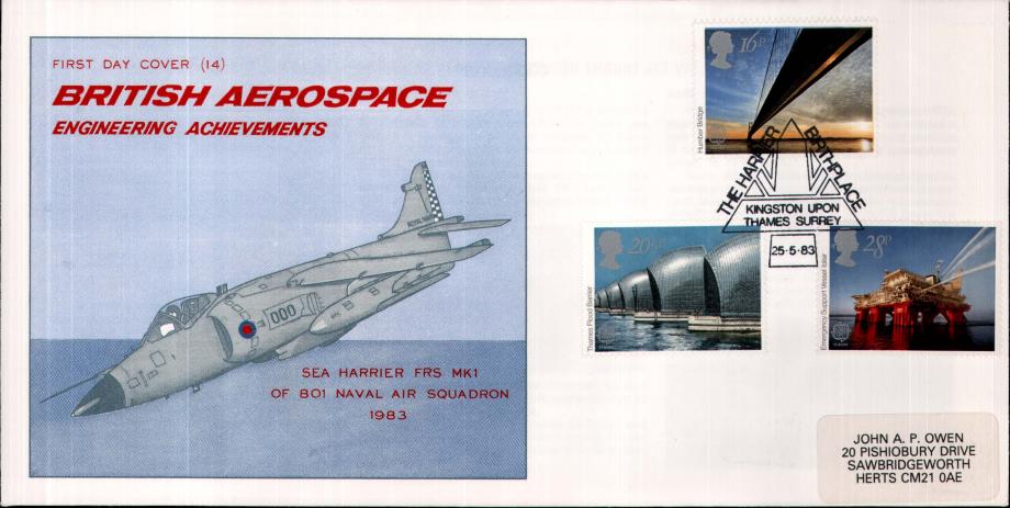 British Aerospace FDC Showing Sea Harrier