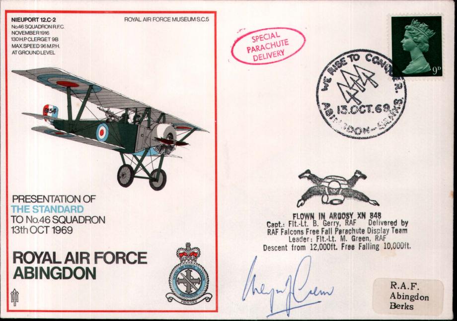 RAF Abingdon cover Sgd M Green