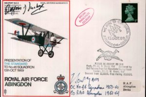RAF Abingdon Cover Signed Lord Balfour 43 Sq