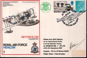 Air Force Day.1971 cover Sgd J R Morris