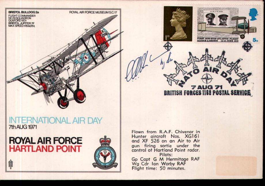 International Air Day 1971 cover Sgd Harkness