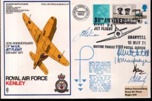 1st UK Jet Flight cover Sgd 5 pilots