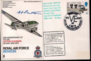 Anniversary of VE Day cover Sgd H Burton