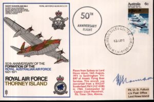 Royal Australian Air Force cover Sgd Maundrell