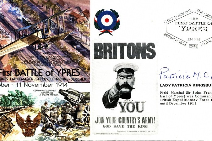First Battle of Ypres cover Sgd Lady Kingsbury