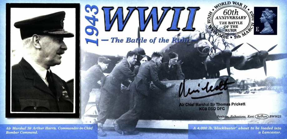 Battle of The Ruhr cover Sgd Sir Thomas Prickett of 148 Sq