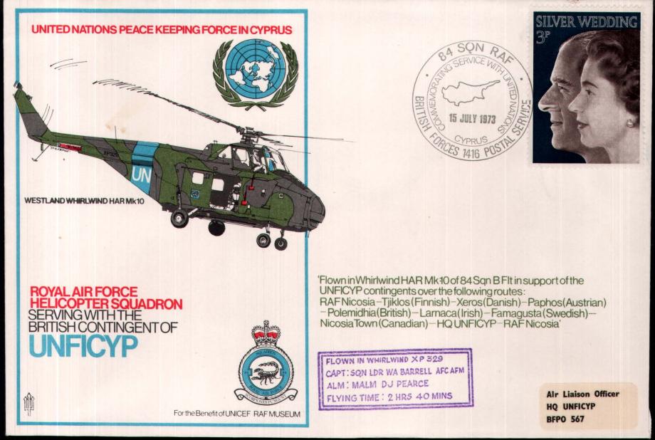 Helicopters cover UNFICYP