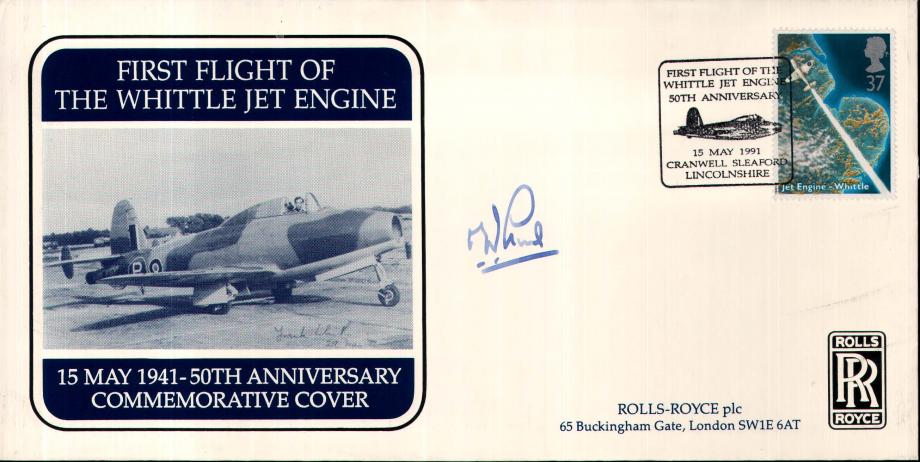 Whittle Jet Engine cover Sgd J D Lunt