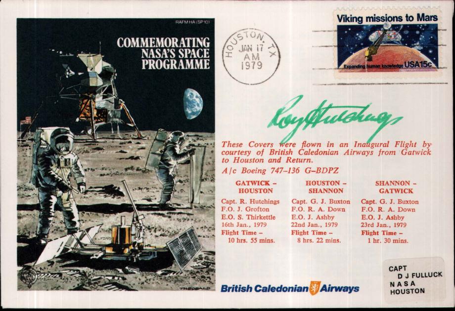NASA'S Space Programme cover Sgd R Hutchings