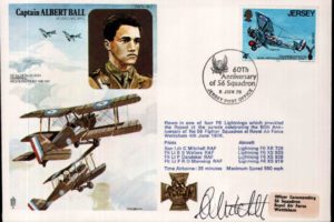 Captain Albert Ball VC cover Sgd L C Mitchell