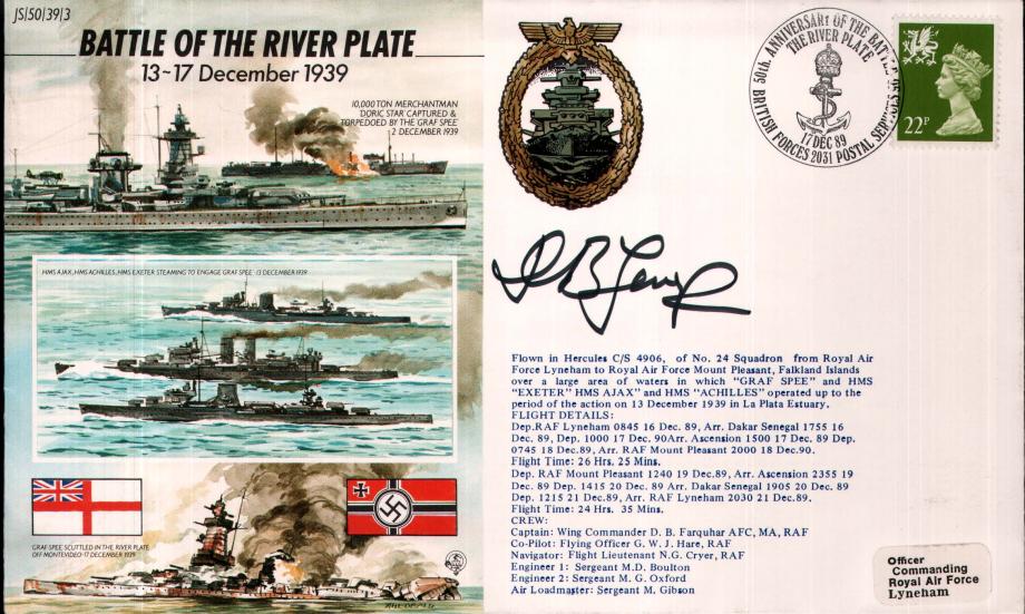 Battle of the River Plate cover Sgd D B Farquhar