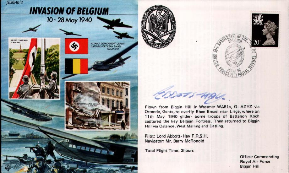 Invasion of Belgium cover Sgd pilot