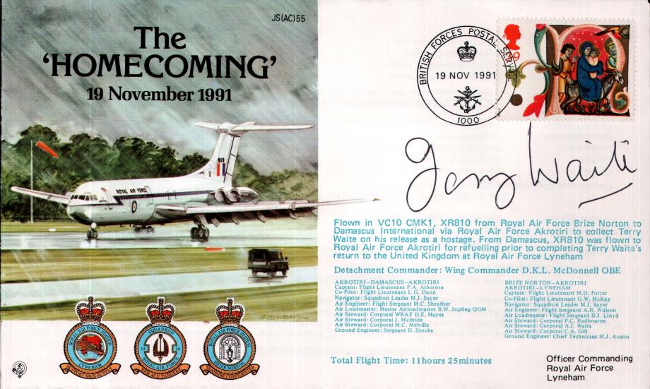 The Homecoming cover Signed Terry Waite