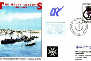 Malta GC cover Sgd J E Hadley