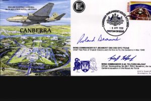 Canberra cover Sgd R P Beamont and G M Telford of 39 Sq