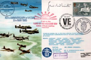 Anniversary of VE Day cover Sgd Navigator