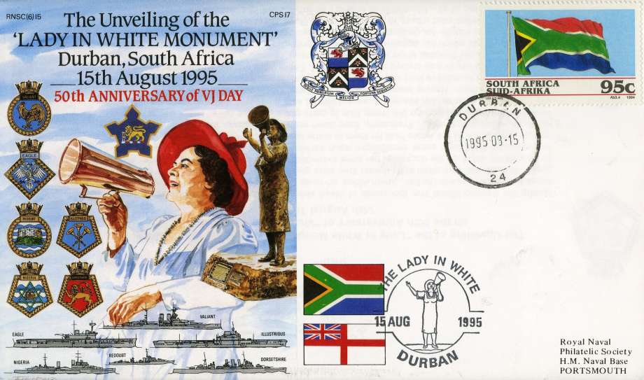 Unveiling of the Lady in White Monument'at Durban in South Africa cover