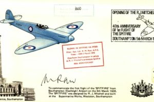 Spitfire Cover Signed R M Raw