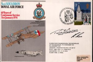 No 6 Squadron cover crew sgd P F Constable and R Ross