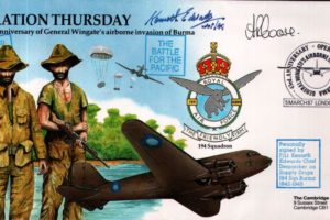 Operation Thursday cover Sgd K Edwards A R Coare and courier