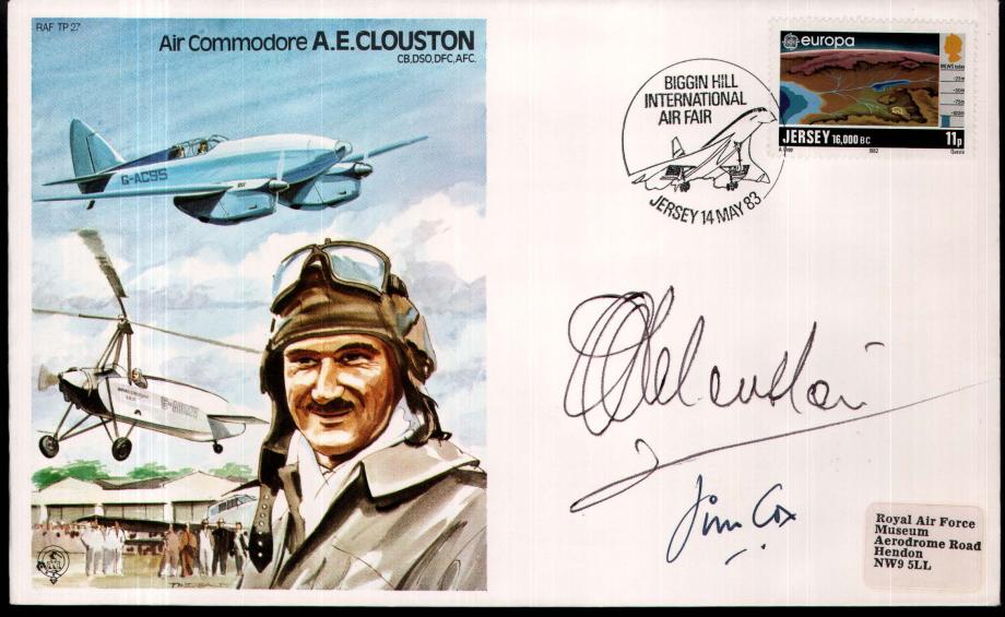 A E Clouston The Test Pilot Cover Signed A E Clouston And Captain Cox