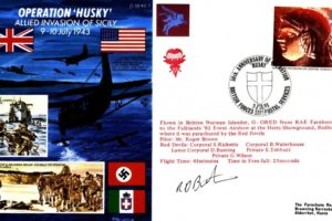 Allied Invasion of Sicily cover Sgd Bunting