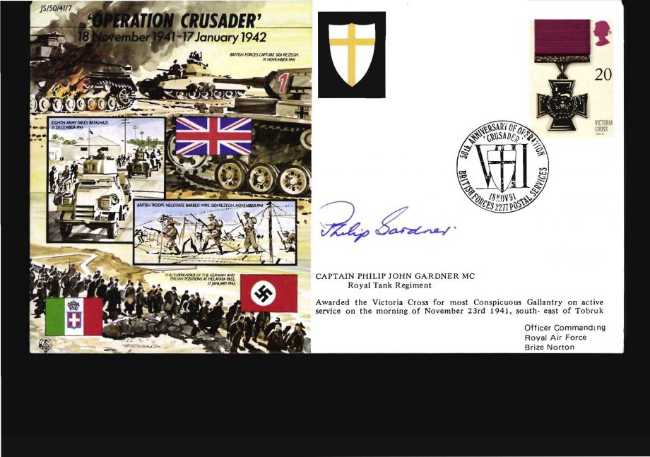 Operation Crusader cover Sgd P Gardner VC