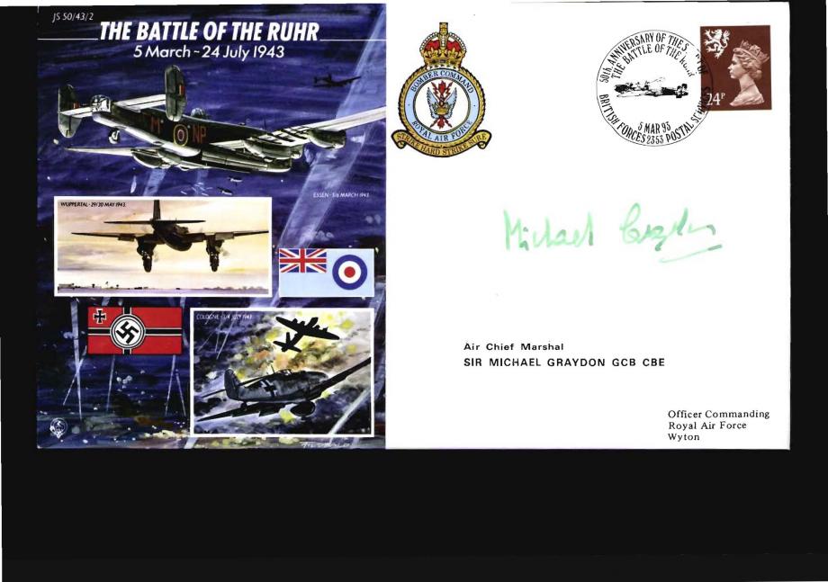 Battle of the Ruhr cover Sgd Sir M Grayson