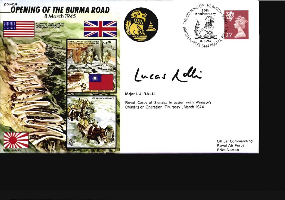 Burma Road cover Sgd Maj L J Ralli