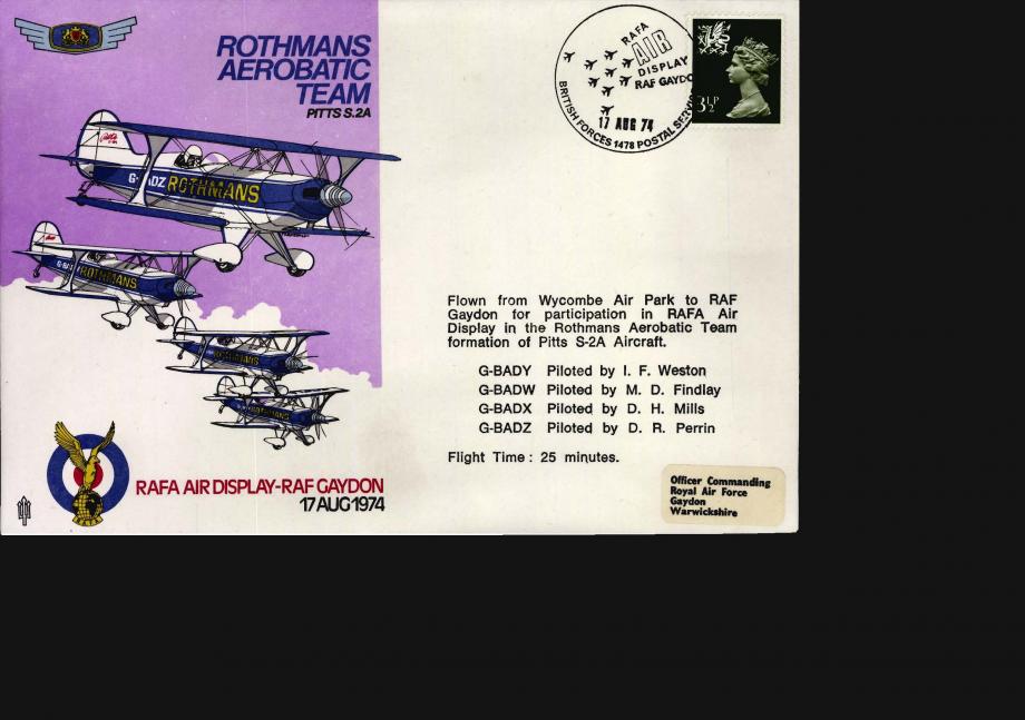 Rothmans Aerobatic Team cover