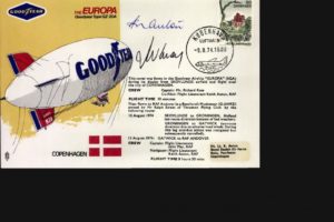 The Europa Goodyear Airship cover Sgd crew