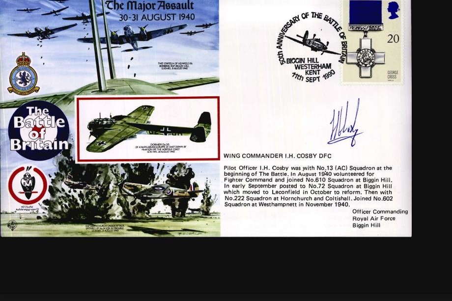 The Major Assault. 30-31 August 1940 cover Sgd I Cosby