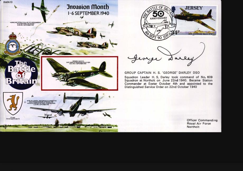 Invasion Month 1-6 September 1940 cover Sgd H S Darley