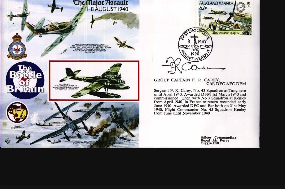 The Major Assault. 1-8 August 1940 cover Sgd F R Carey