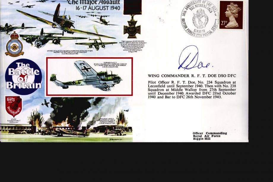 The Major Assault. 16-17 August 1940 Cover Sgd R F T Doe