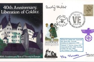 Colditz Cover Signed N Miller And V Vercoe