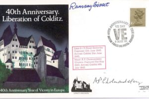 Colditz Cover Signed A Bissett And A Cholmondeley