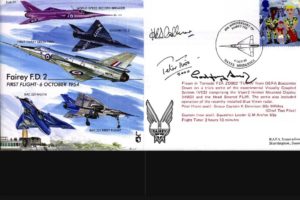 Fairey FD2 Cover Signed Peter Twiss G Auty And H Colliver