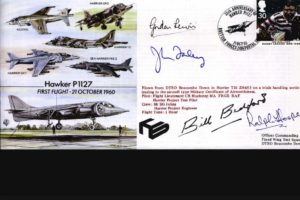 Hawker P1127 cover Signed Bedford Hooper Lewis and Farley