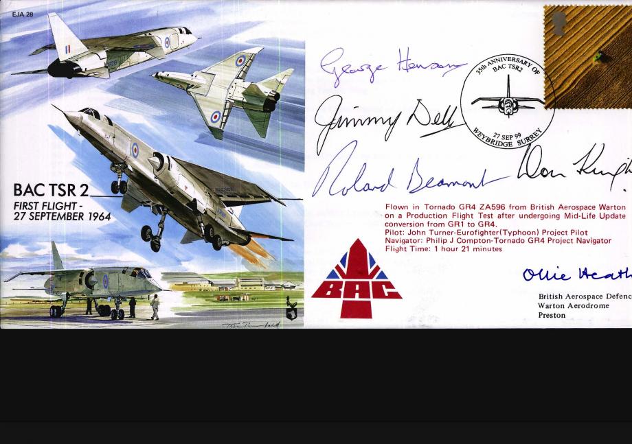 BAC TSR 2 Sgd R Beamont and 4 others