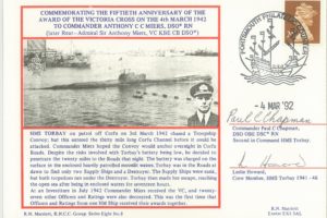 HMS Submarine Torbay Cover Signed P C Chapman And L Howard