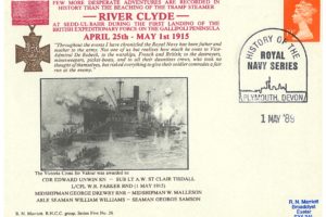 SS River Clyde Cover Gallipoli 1915 6 VCs Awarded