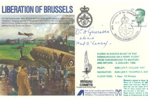 Liberation Of Brussels Cover Pat O'Leary Line Signed Dr A Guerisse RAF(ES)35