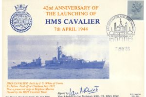 HMS Cavalier Cover Signed By Sir Ian McIntosh