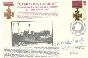 HMS Campbeltown FDC Operation Chariot Signed S W Chant-Sempill St Nazaire Raid