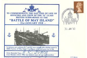HM Submarines K4 And K17 Cover Battle Of May Island 1918 Signed By O R Tracy Of K12