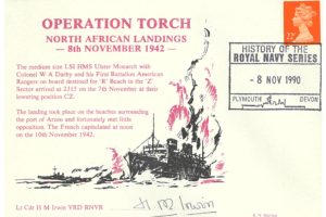 HMS Ulster Monarch Cover Operation Torch Signed By H M Irwin